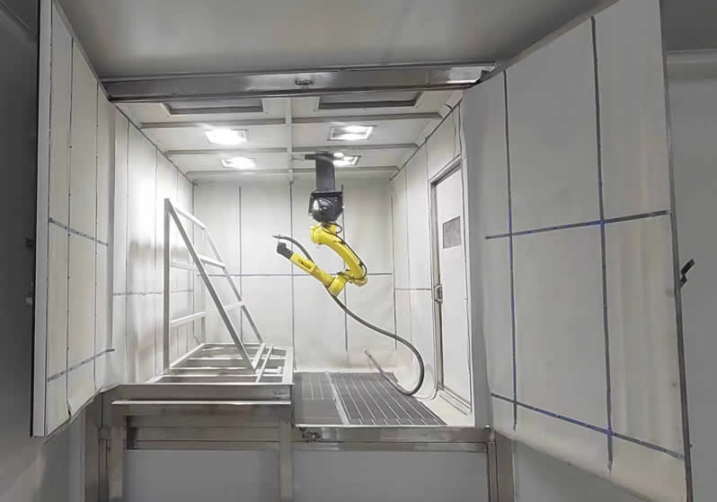 機器人噴砂房 機器人噴砂房